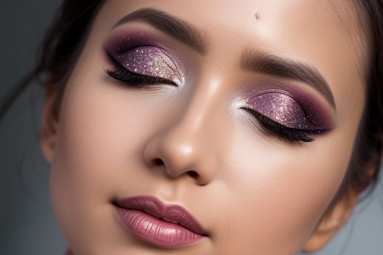 Glitter is the perfect choice for a charming makeup and a unique look