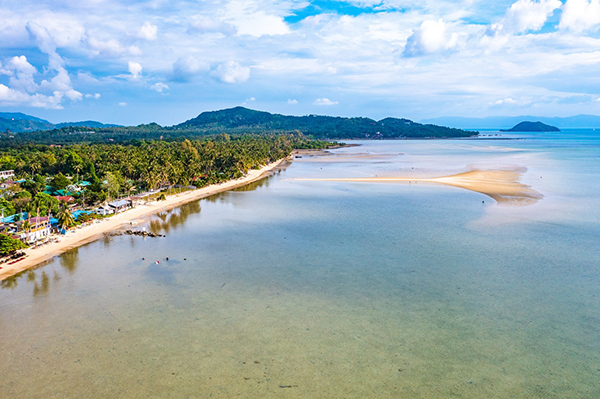 Beaches of Koh Phangan Island in Thailand